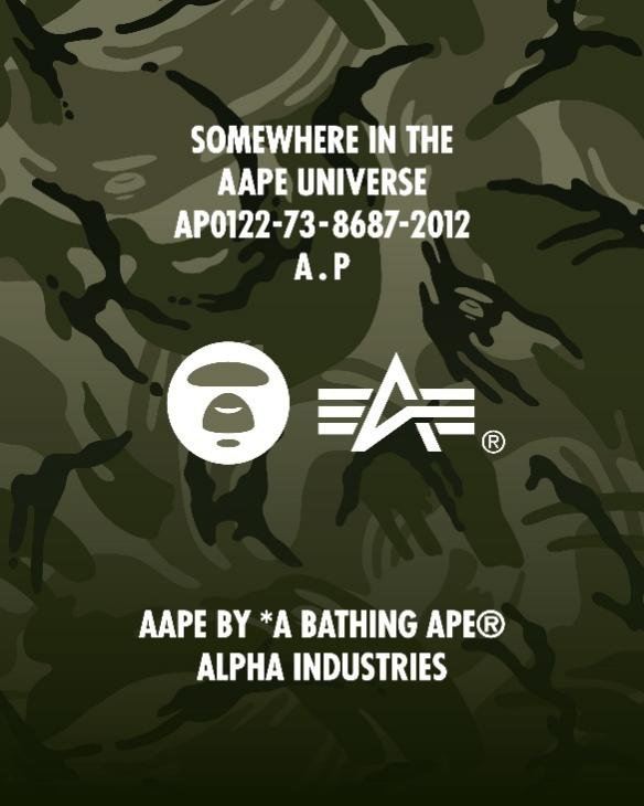 aape by a bathing ape × alpha industries