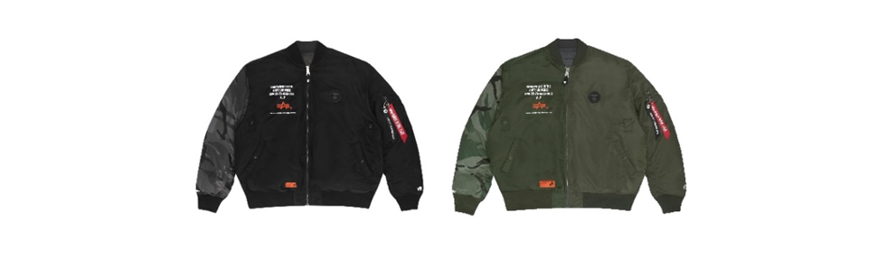 aape by a bathing ape × alpha industries