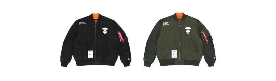 aape by a bathing ape × alpha industries