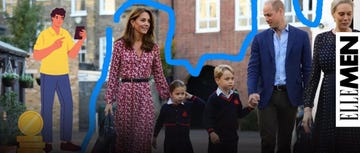 a family scene featuring adults and children in a candid outdoor setting