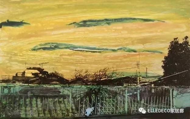Painting, Watercolor paint, Sky, Acrylic paint, Art, Visual arts, Morning, Landscape, Modern art, Evening, 
