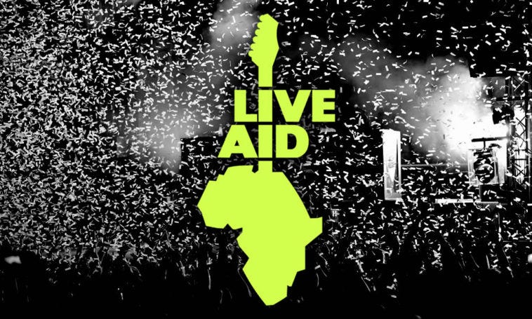 live aid演唱会海报