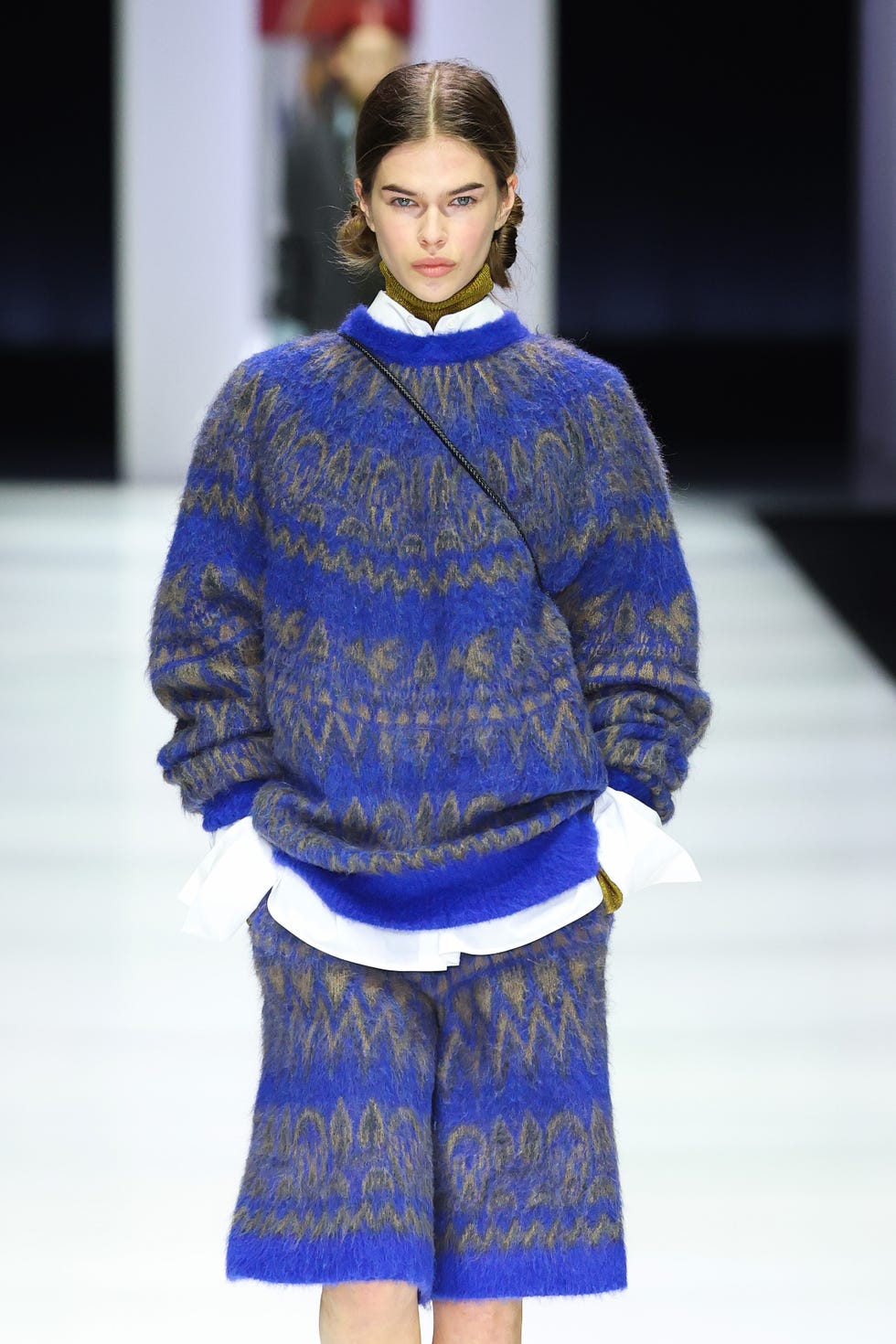 milan, italy february 27: a model walks the runway at the anteprima fashion show fall/winter 2025 2026 during the milan fashion week womenswear fall/winter 2025/2026 at scuola militare teulié on february 27, 2025 in milan, italy. (photo by daniele venturelli/getty images for anteprima)