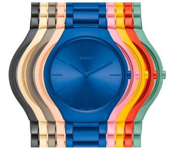 Analog watch, Watch, Watch accessory, Fashion accessory, Material property, Electric blue, Jewellery, Strap, Brand, 