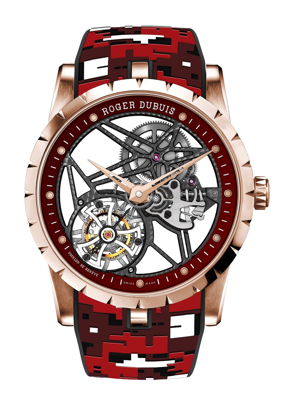 roger dubuis罗杰杜彼限时快闪系列excalibur flying tourbillon腕表 型号：dbex0938）