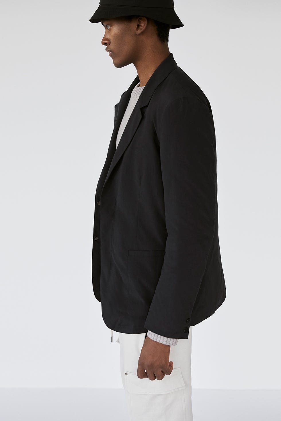 technical padded blazer 垫肩西装