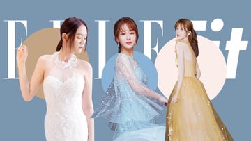 Dress, Gown, White, Clothing, Wedding dress, Skin, Bridal clothing, Beauty, Fashion, Pink, 