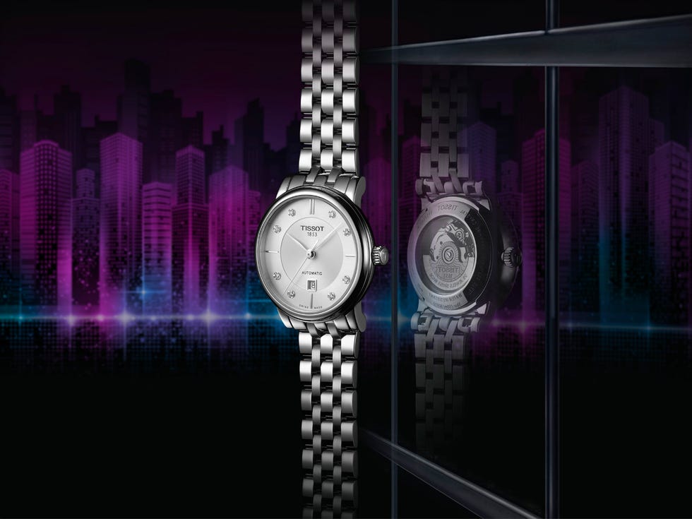 Watch, Purple, Light, Violet, Still life photography, Darkness, Design, Font, Photography, Graphic design, 
