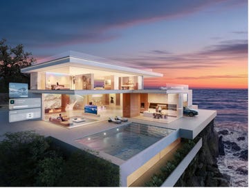 a house with ai electrical appliances