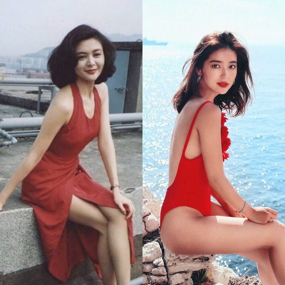 大口智惠美撞脸关之琳