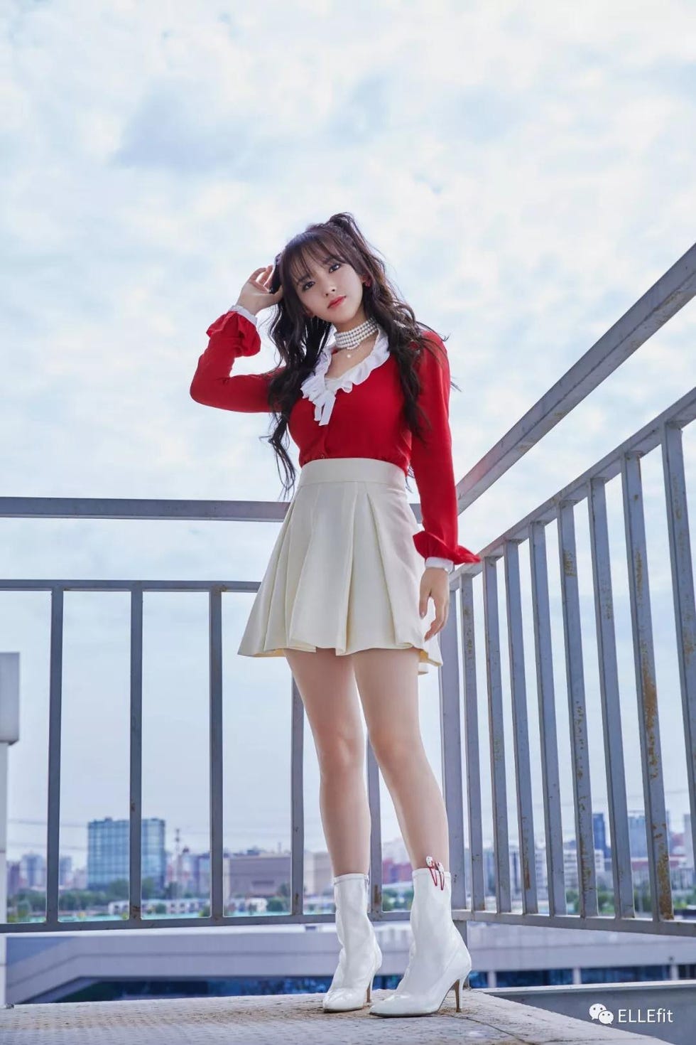 Clothing, White, Photograph, Red, Beauty, Fashion, Snapshot, Leg, Costume, Human leg, 