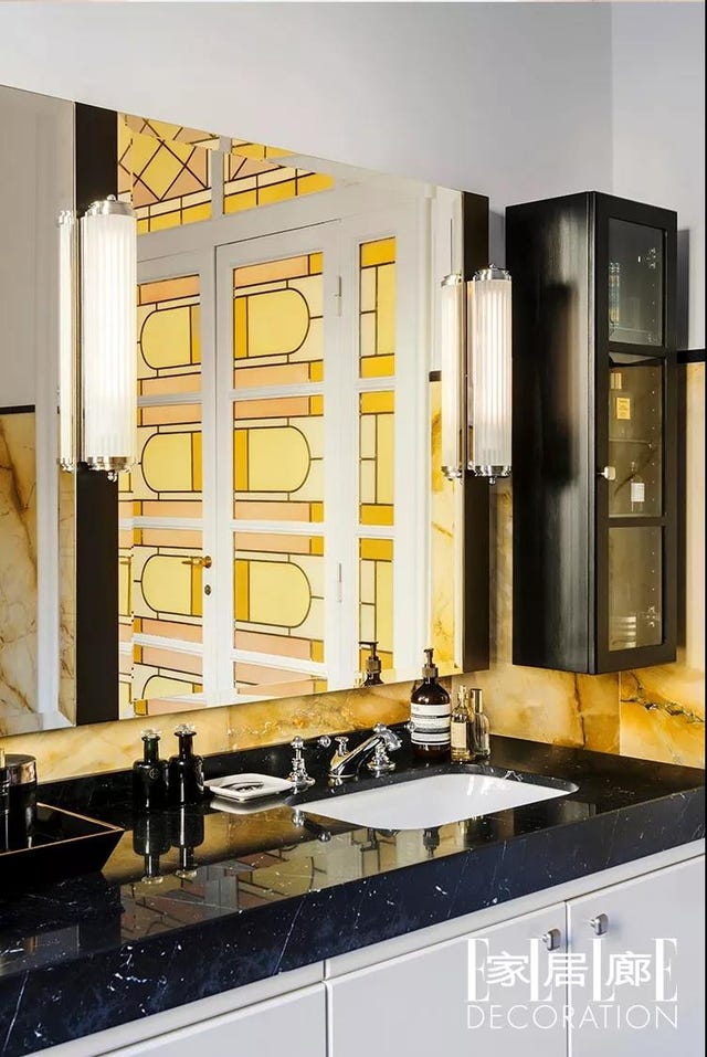 Room, Yellow, Interior design, Property, Cabinetry, Countertop, Furniture, Building, Kitchen, Home, 