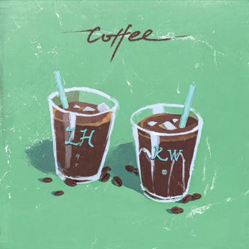 Food, Milkshake, Chocolate milk, Non-alcoholic beverage, Drink, Smoothie, Cuisine, Illustration, Iced coffee, Dessert, 