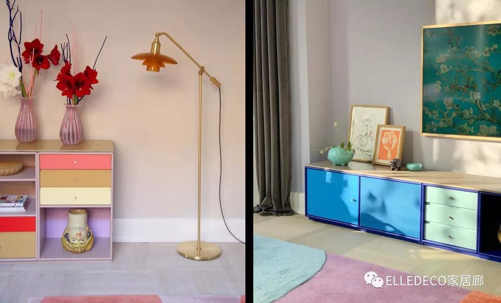 Furniture, Room, Interior design, Property, Floor, Pink, Material property, Flooring, Table, Plant, 