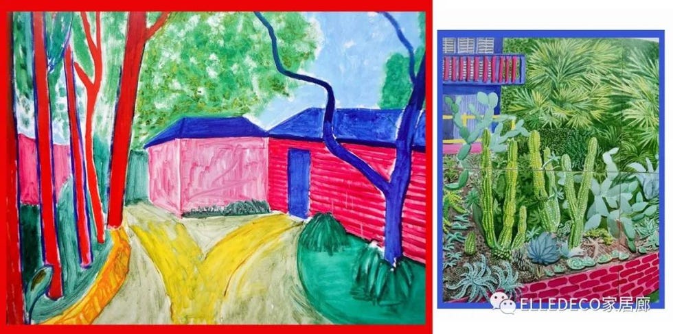 Painting, Art, Textile, Watercolor paint, Plant, Visual arts, Landscape, Modern art, Paint, Child art, 