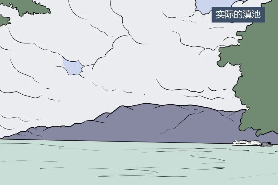 实际的滇池