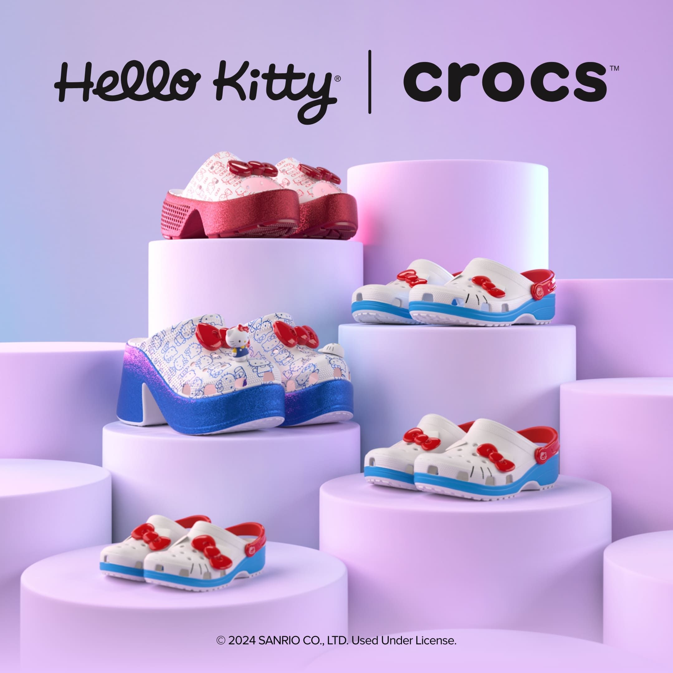 邂逅俏皮纯真，Crocs携手Hello Kitty推出全新限定系列