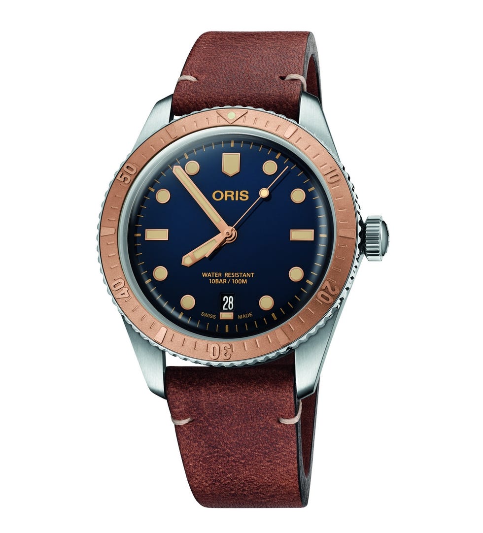 Watch, Analog watch, Strap, Watch accessory, Fashion accessory, Brown, Jewellery, Material property, Brand, Font, 