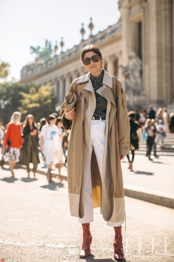 Street fashion, Photograph, Clothing, Fashion, Trench coat, Coat, Snapshot, Outerwear, Overcoat, Footwear, 