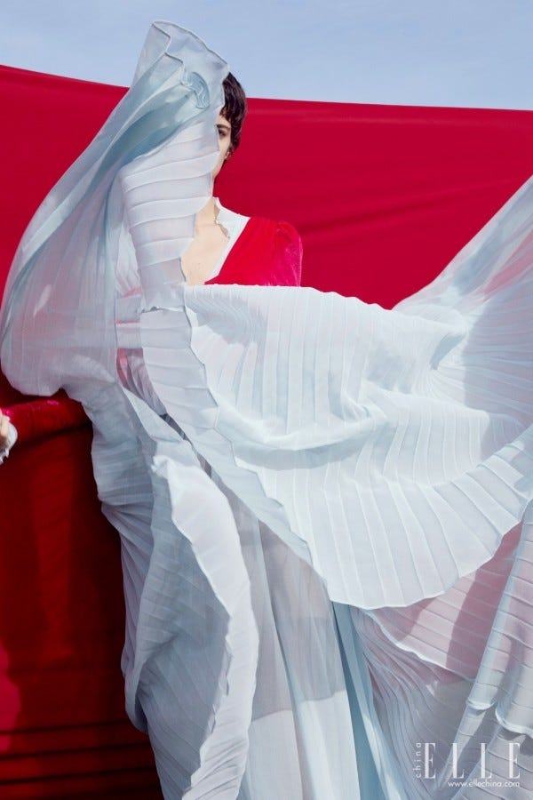 White, Veil, Red, Pink, Dress, Textile, Photography, Bridal accessory, Fashion accessory, Photo shoot, 