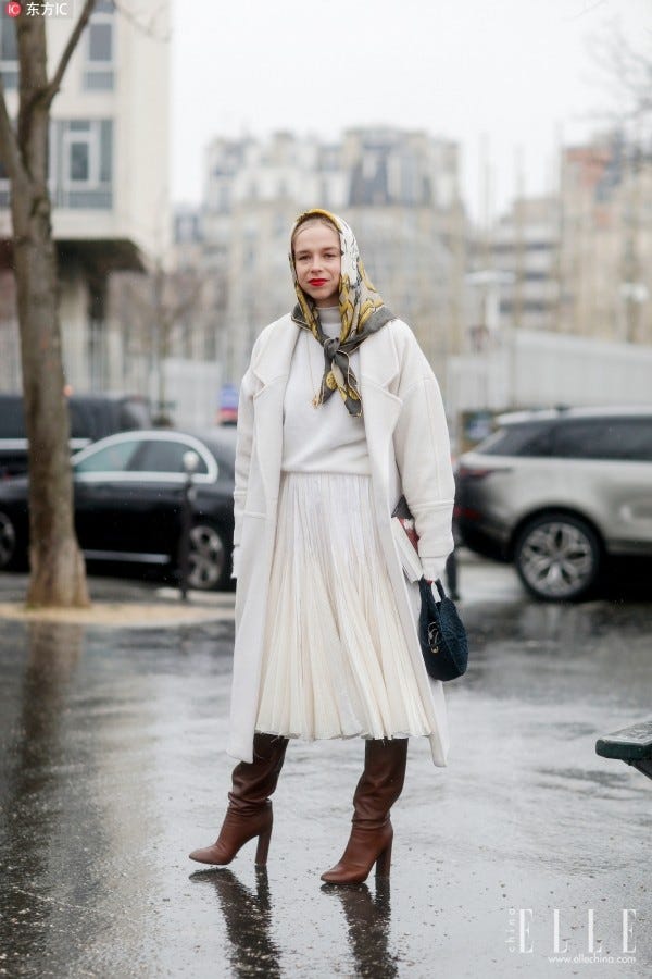 Clothing, Street fashion, Photograph, White, Fashion, Coat, Snapshot, Fashion model, Footwear, Outerwear, 