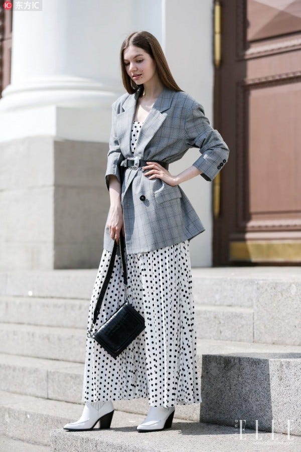 Clothing, Street fashion, White, Fashion, Outerwear, Coat, Snapshot, Black-and-white, Footwear, Dress, 